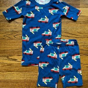 Hanna Andersson shortest pajamas with ice cream trucks size 130/8